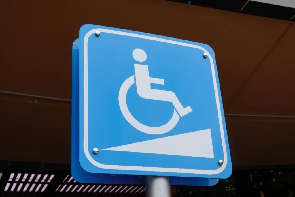 señal de discapacitados