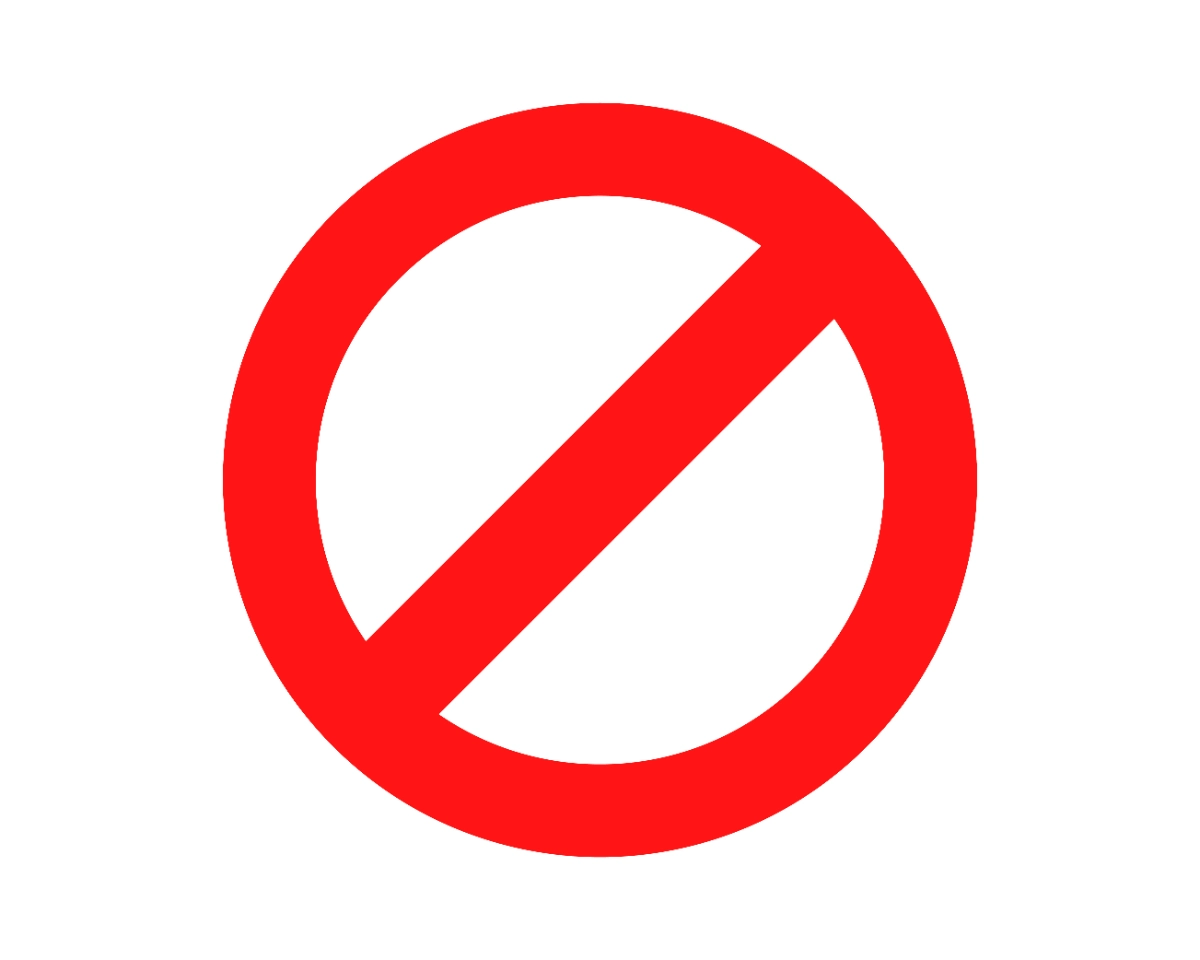 simbolo de prohibido