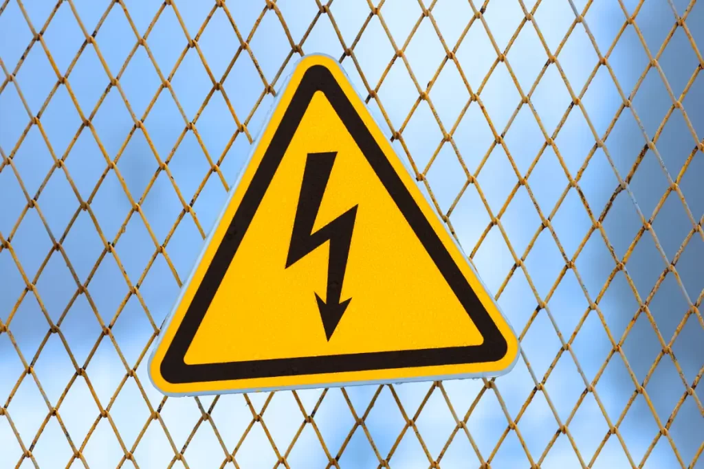 riesgo eléctrico señal
