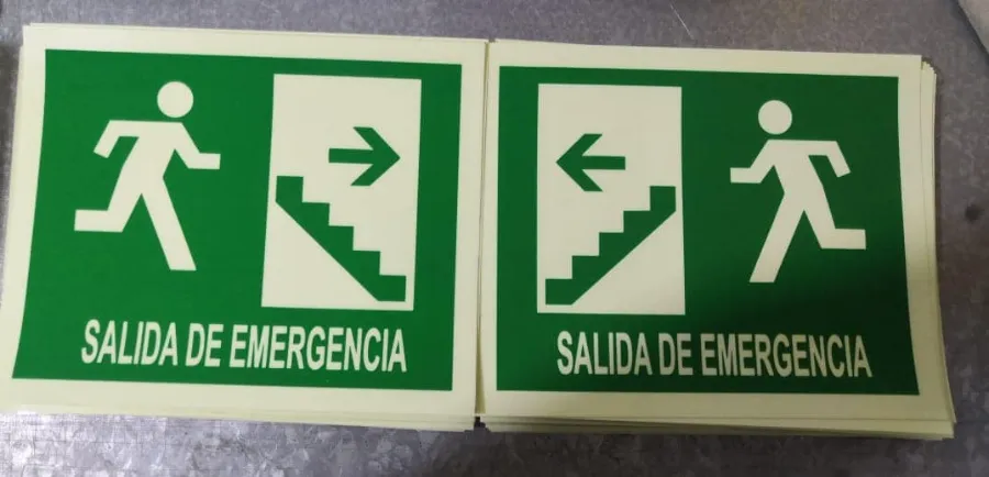 señales de proteccion civil - salidas de emergencia 
